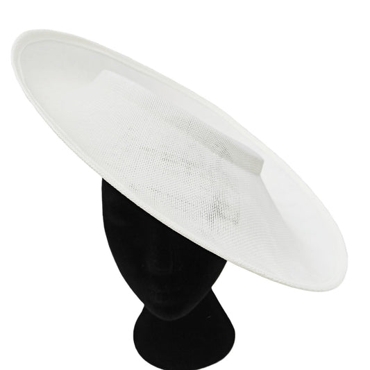 ivory large wide brim DIY fascinator base wedding hat Kentucky Derby Ascot
