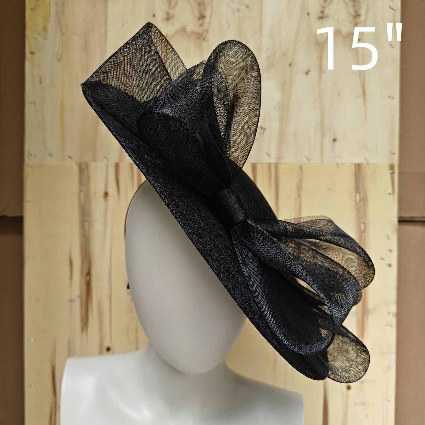 black lace fascinator wedding hatinator hat Kentucky Derby Royal Ascot bow