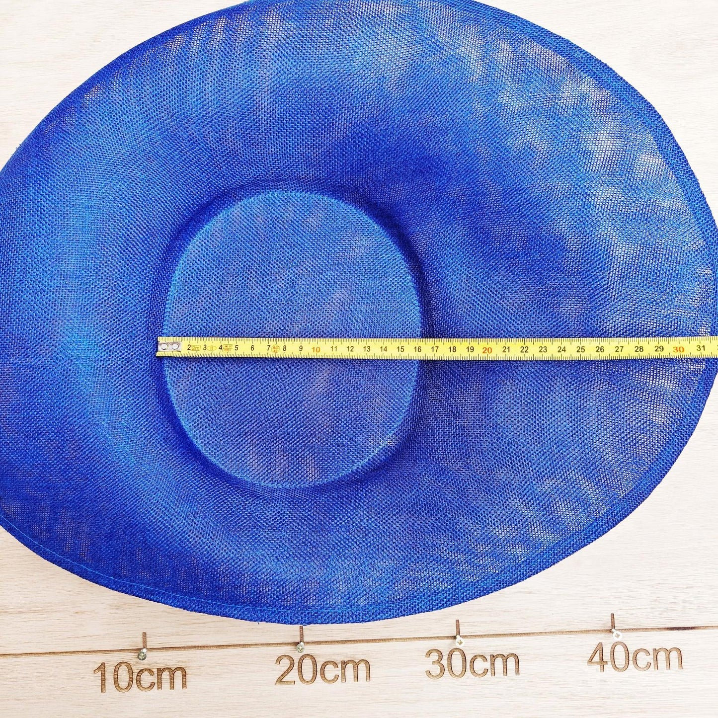 royal blue large wide brim DIY fascinator base wedding hat Kentucky Derby Ascot