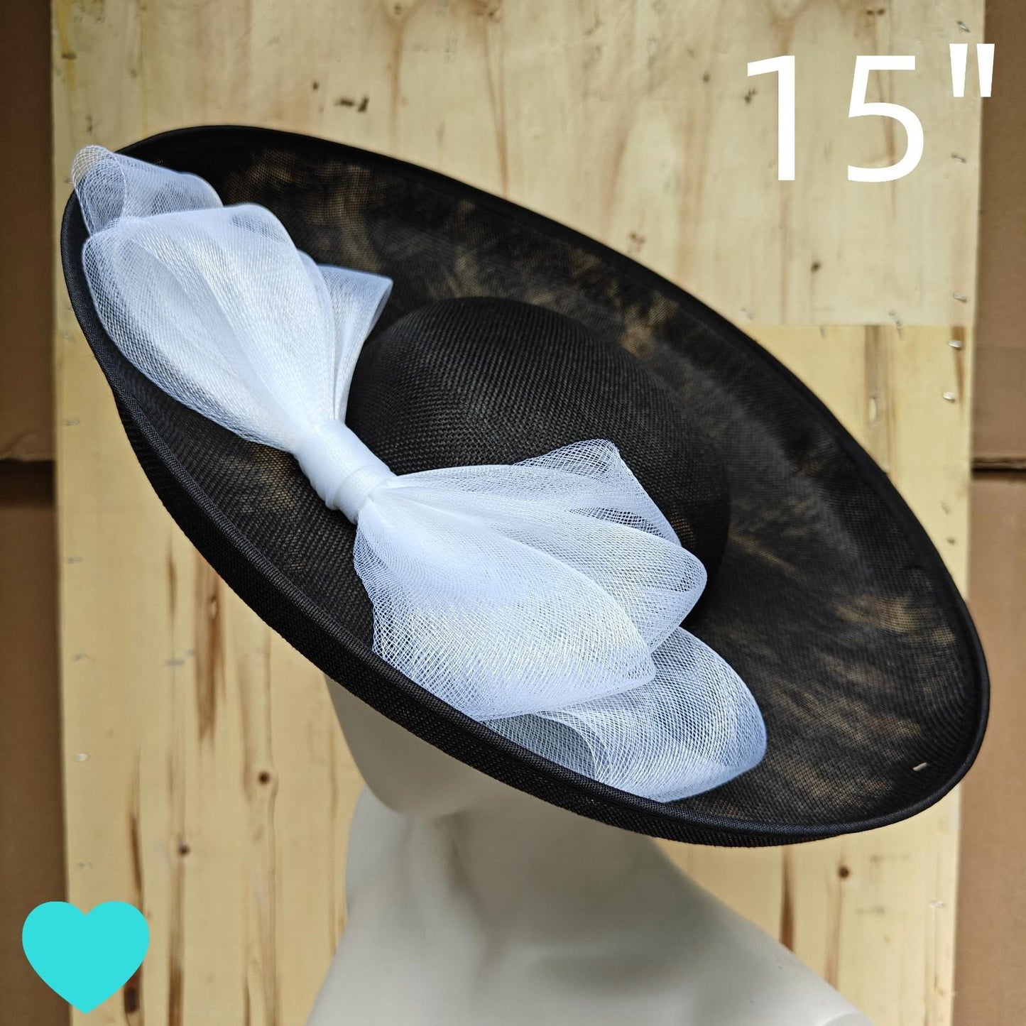 black white fascinator wedding hatinator hat Kentucky Derby Royal Ascot bow