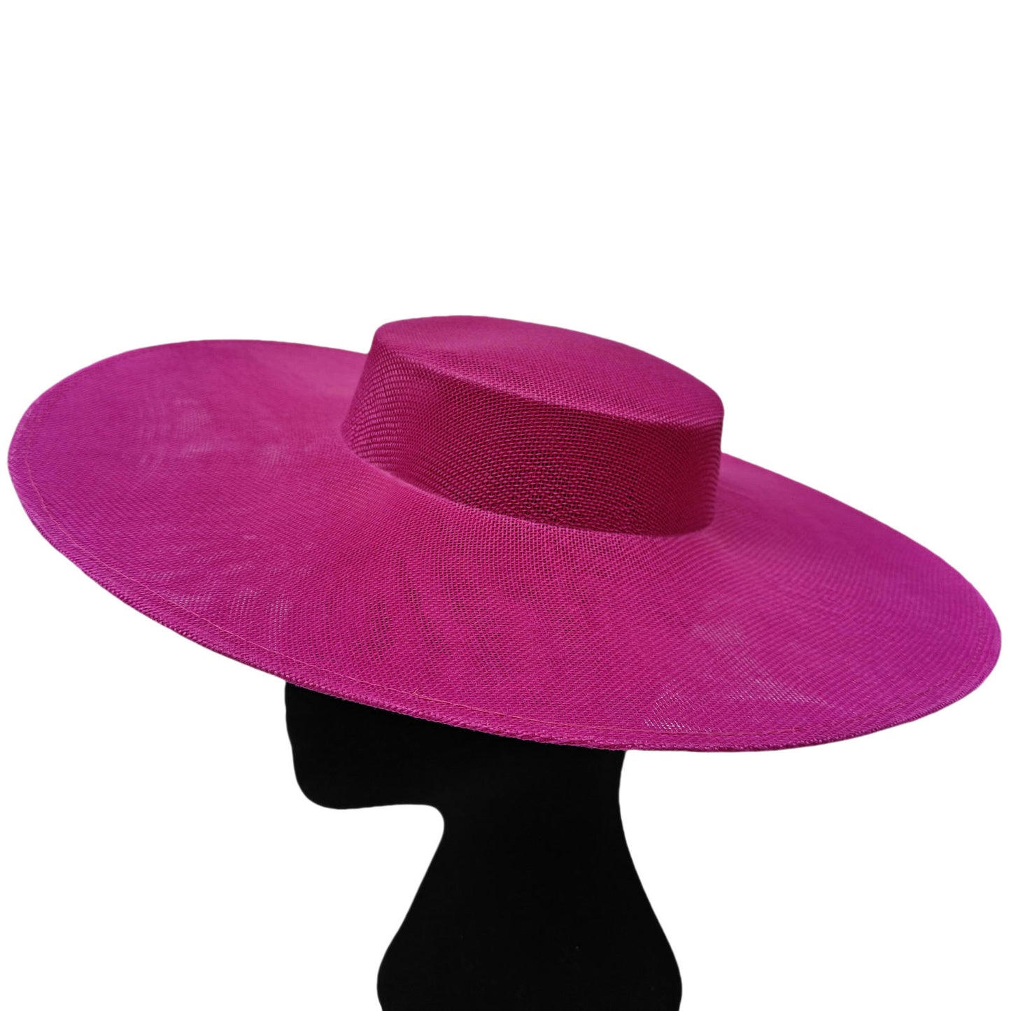 purple pink large wide brim DIY fascinator base wedding hat Kentucky Derby Ascot