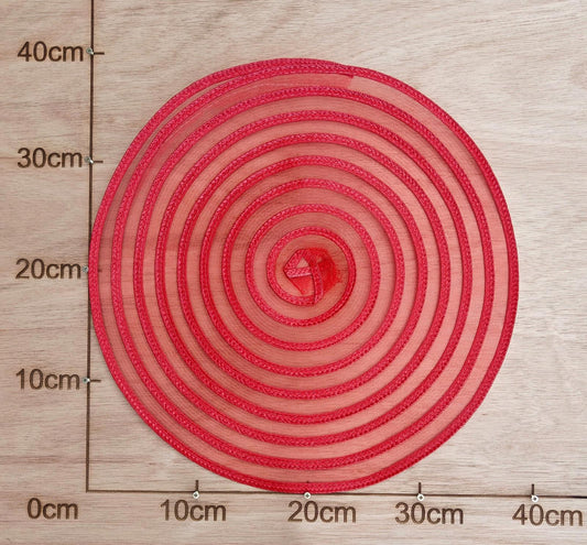 red large DIY crinoline straw fascinator craft base disc wedding hat