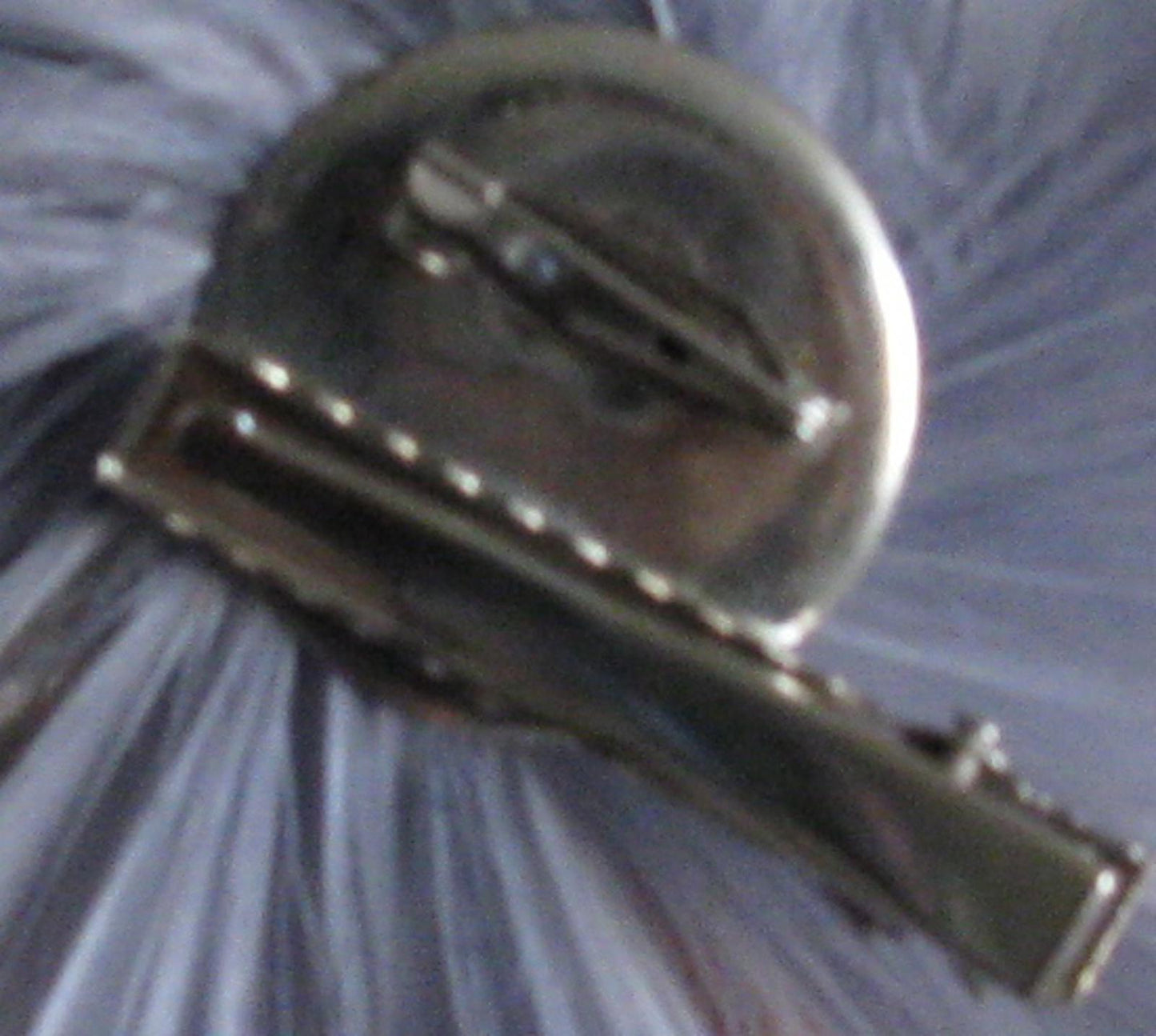 grey fascinator millinery feather brooch hair clip piece hat wedding race ascot