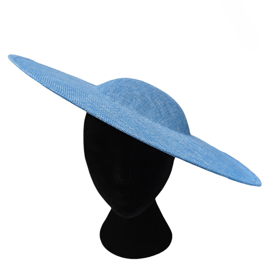 baby blue large wide brim DIY fascinator base wedding hat Kentucky Derby Ascot