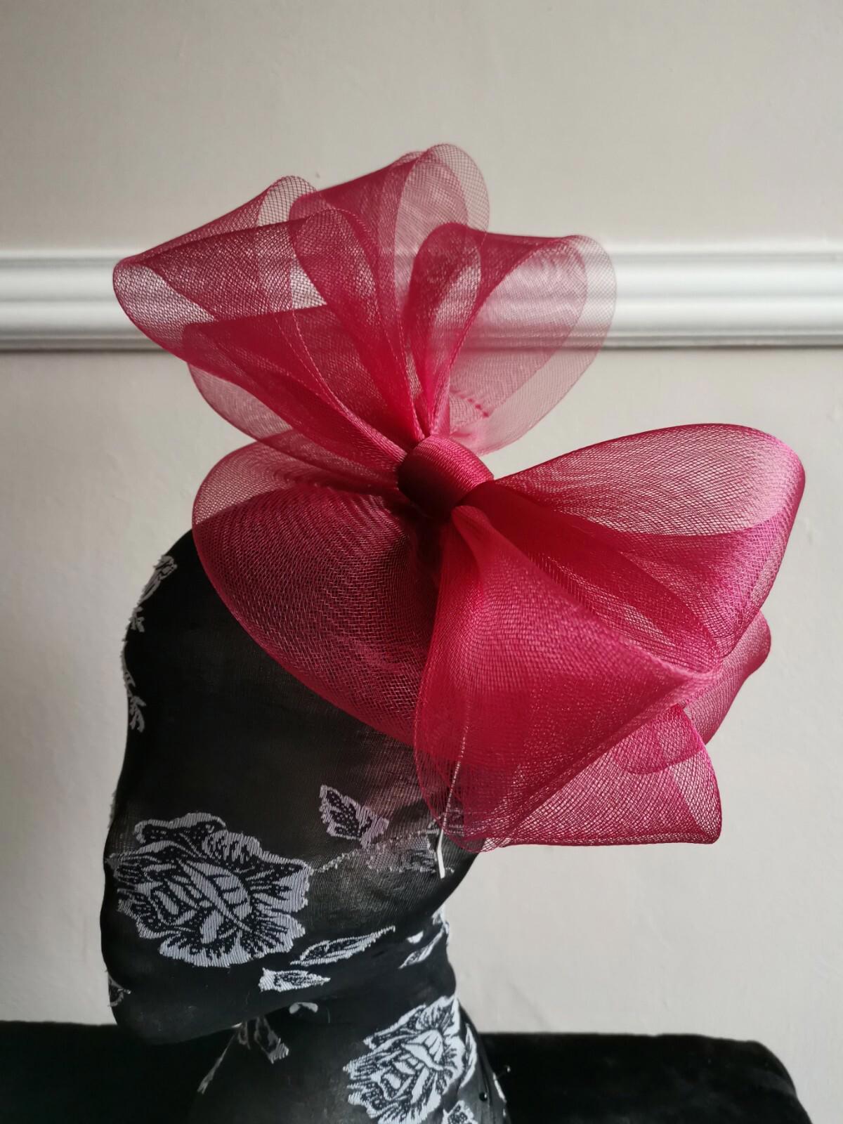 dark red burgundy fascinator millinery burlesque headband wedding hat hair piece