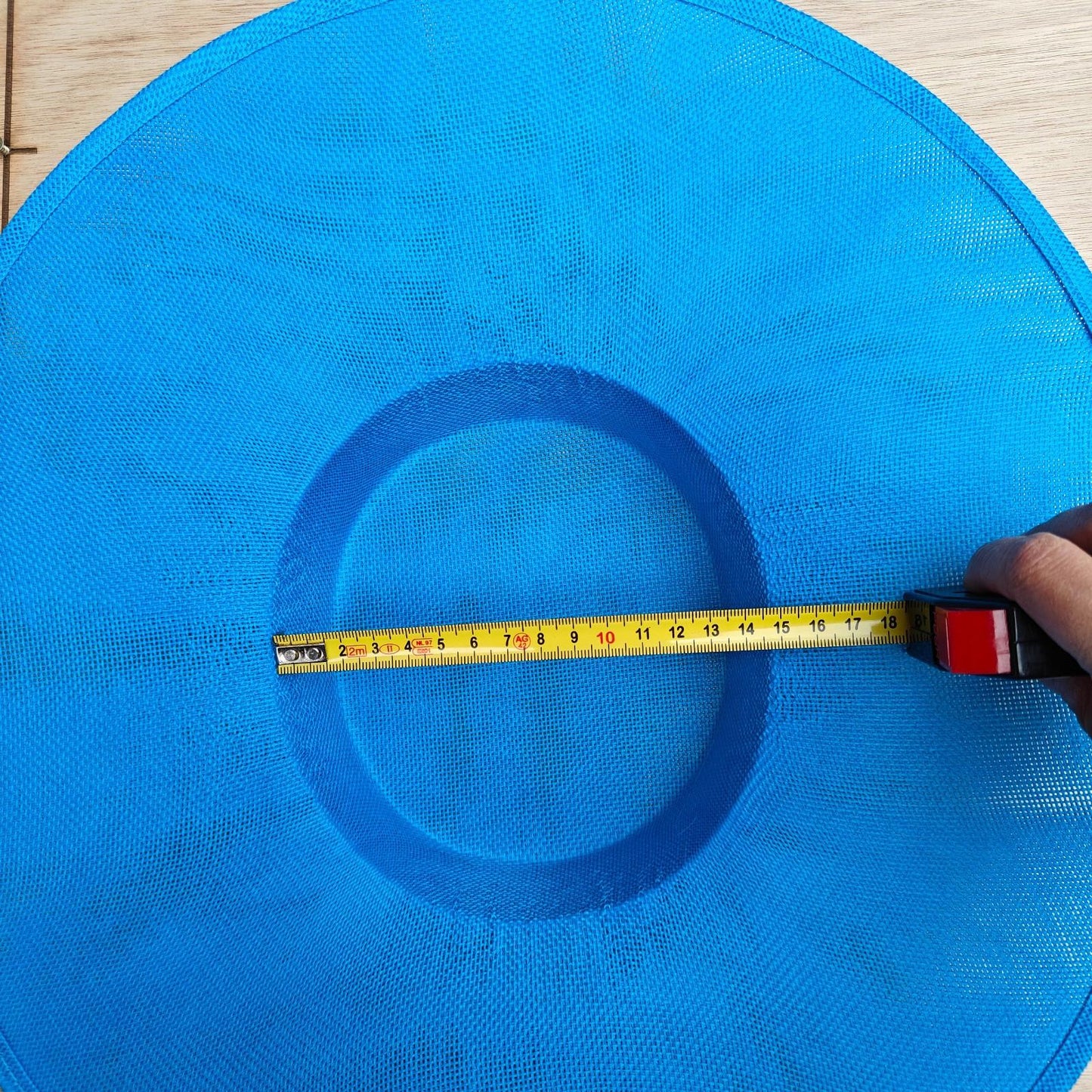 turquoise blue large DIY fascinator base wedding hat Kentucky Derby Royal Ascot