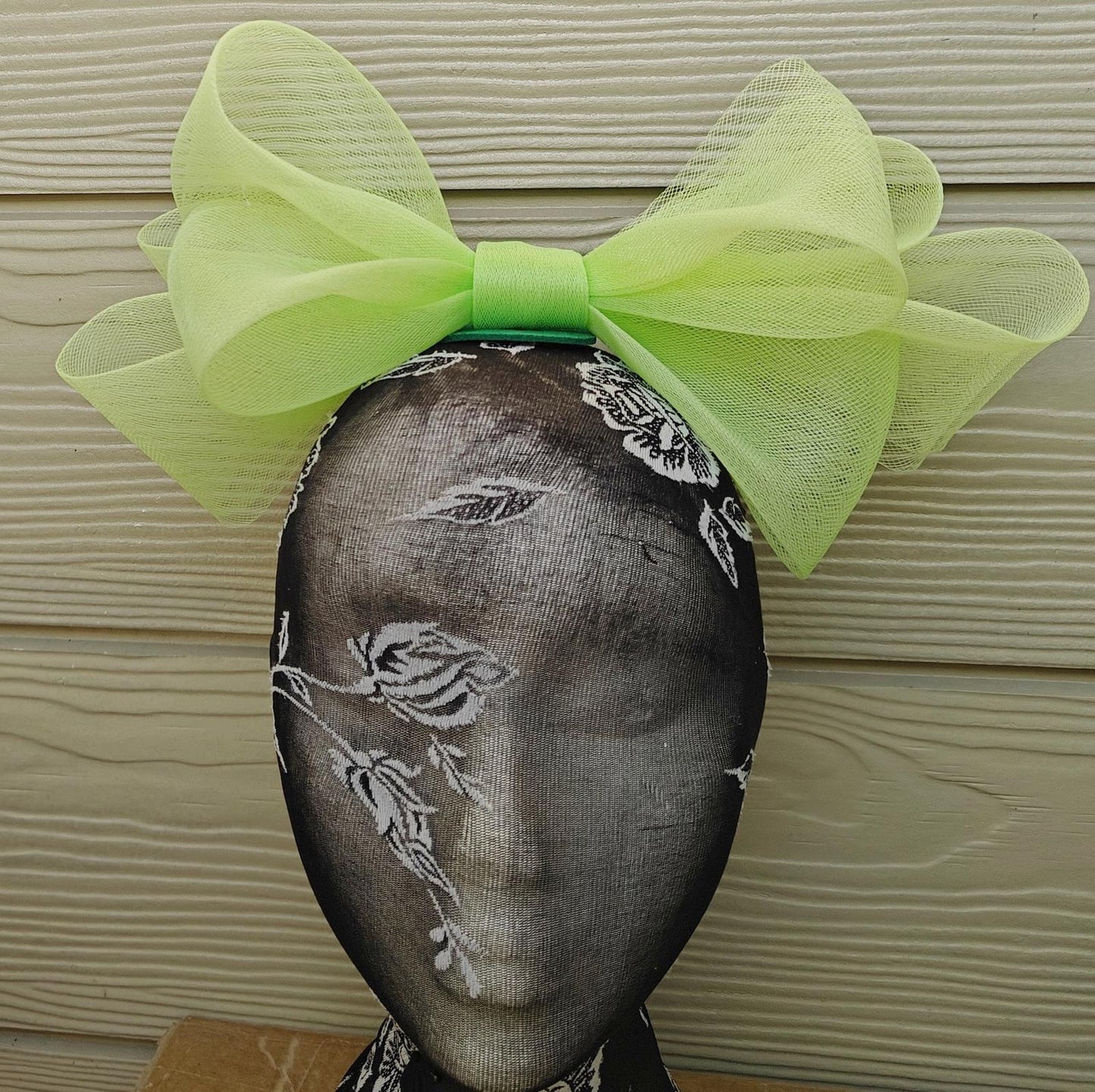 apple green bow hair clip brooch fascinator millinery wedding hat race party